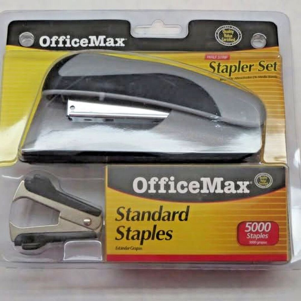 Office Max brand Stapler, Staples, Staple Remover Set NEW